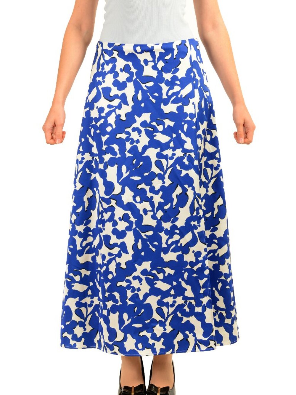 Hugo Boss Women's "Veconty" Floral Print Long A-Line Skirt US 6 IT 42